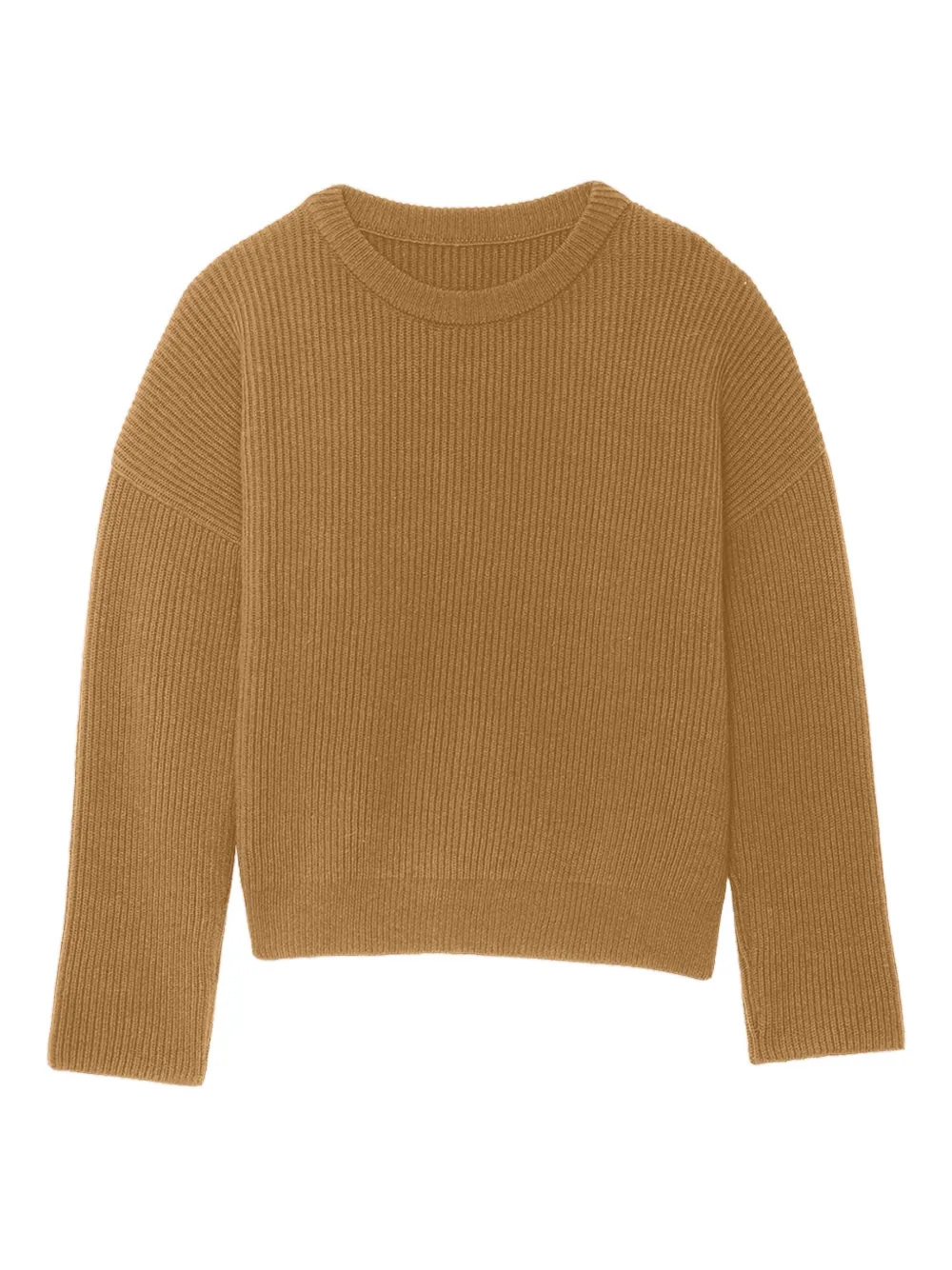 LINNEA LUND Gerippter Kaschmirpullover | Braun | Image 1