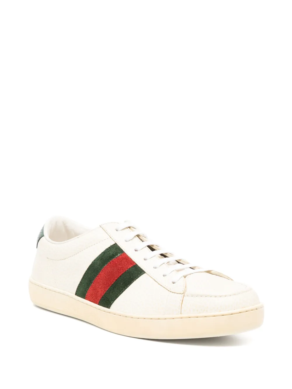 Gucci Gestreepte sneakers Beige