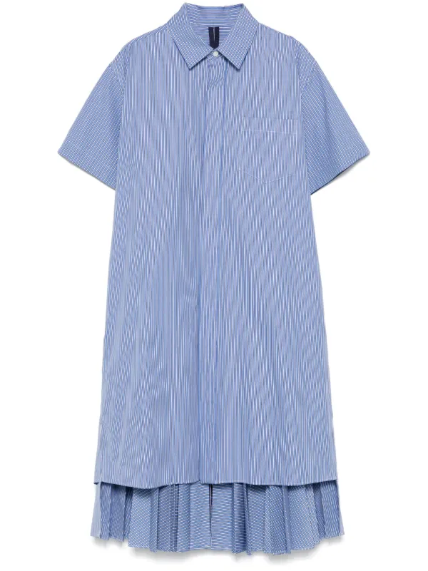 Sacai ストライプ ミニドレス | ブルー | FARFETCH JP Sacai ストライプ ミニドレス | ブルー | FARFETCH JP