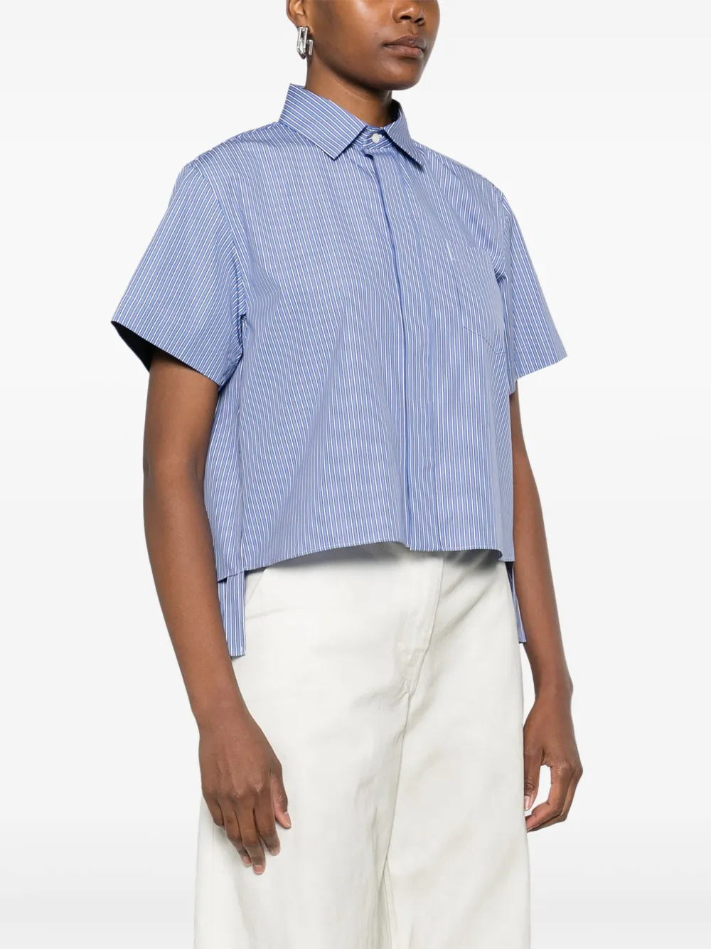 sacai striped shirt