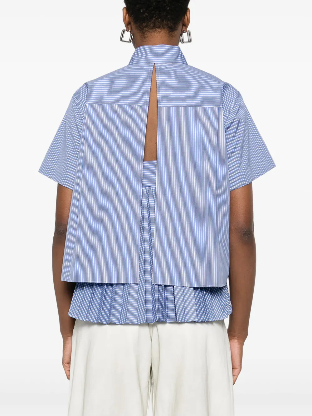 sacai Gestreept blouse Blauw