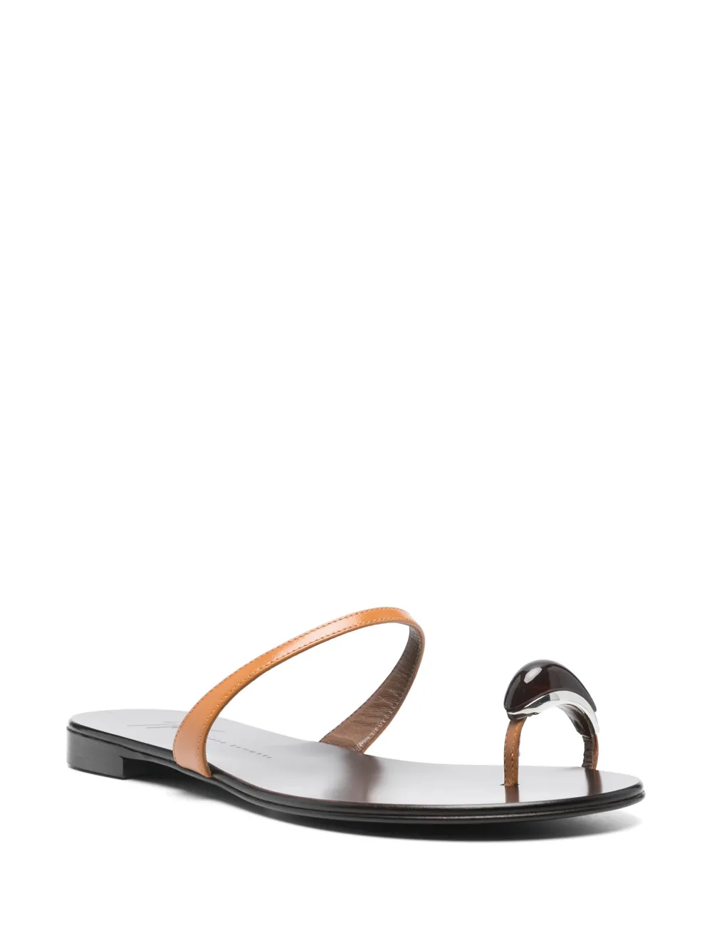 Giuseppe Zanotti Icon Ring slides Brown