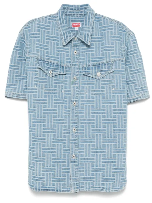 Chemise en jean à design tressé - Kenzo - Modalova