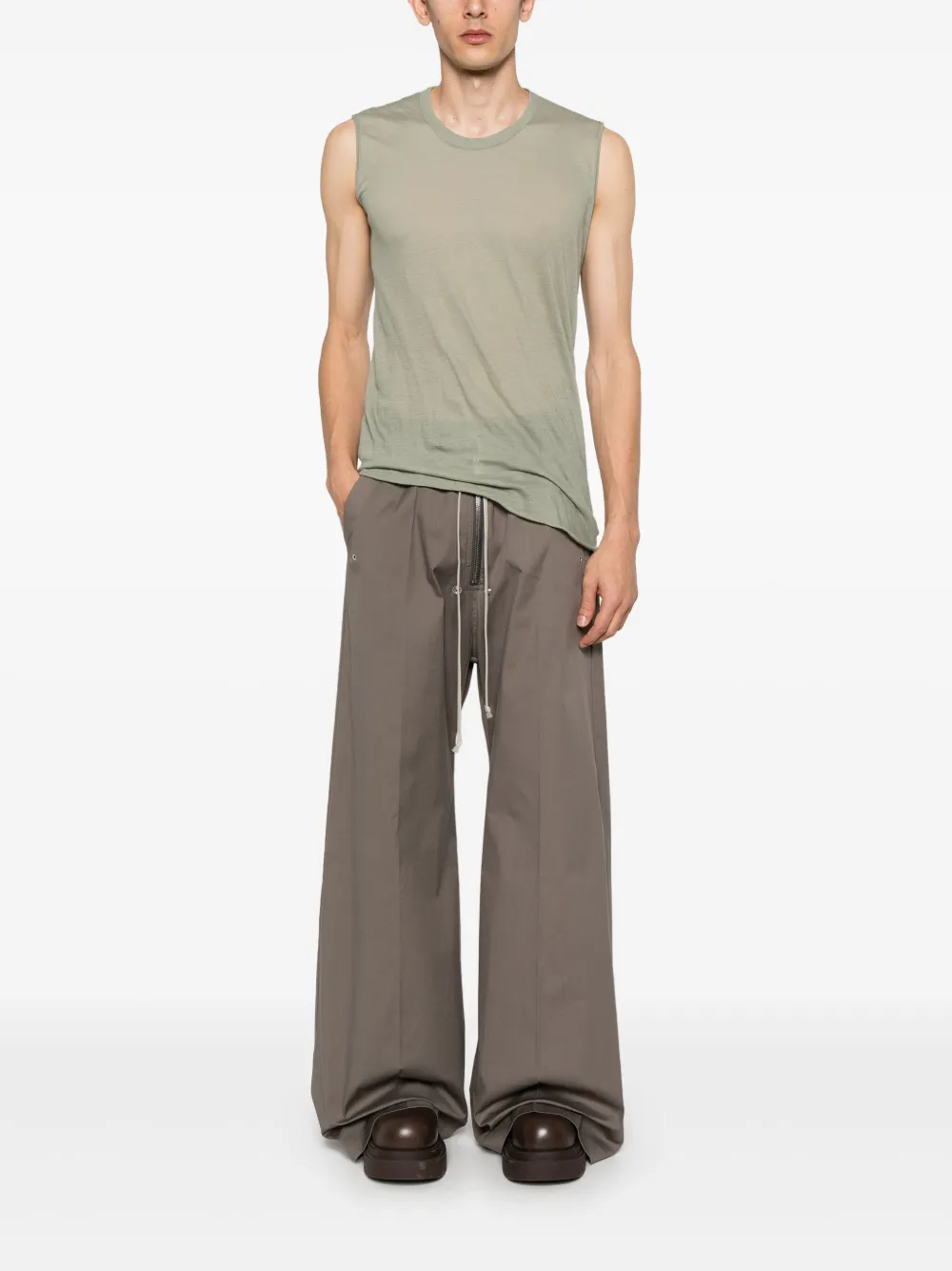 Rick Owens Basic SL T top - Groen