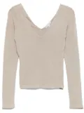 James Perse V-neck T-shirt - Neutrals