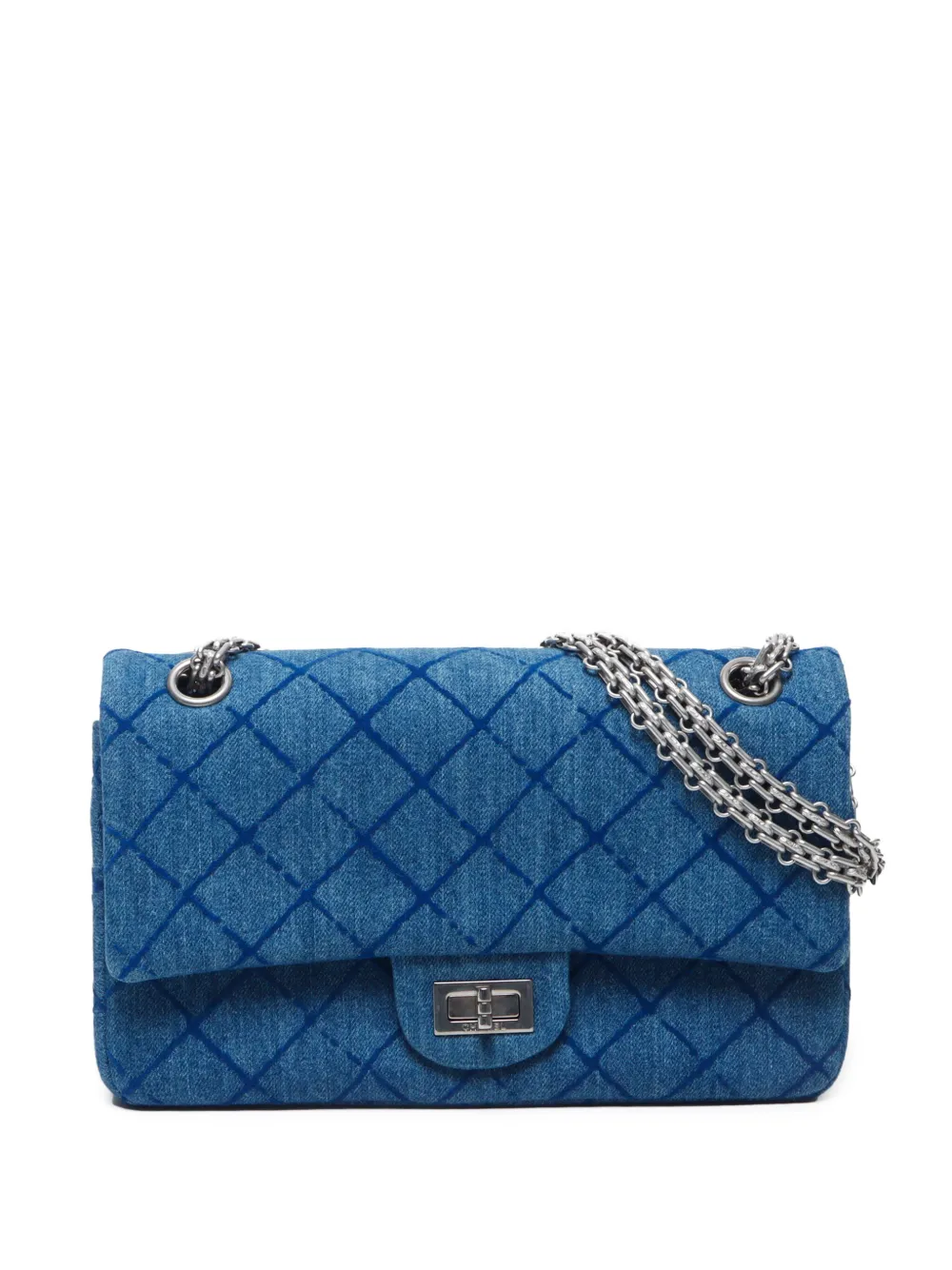 CHANEL Pre-Owned 2017 Double Flap shoulder bag | Blue | Image 1