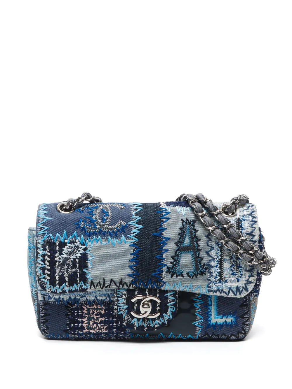CHANEL Pre-Owned 2014-2015s Matelassé 25 shoulder bag | Blue | Image 1