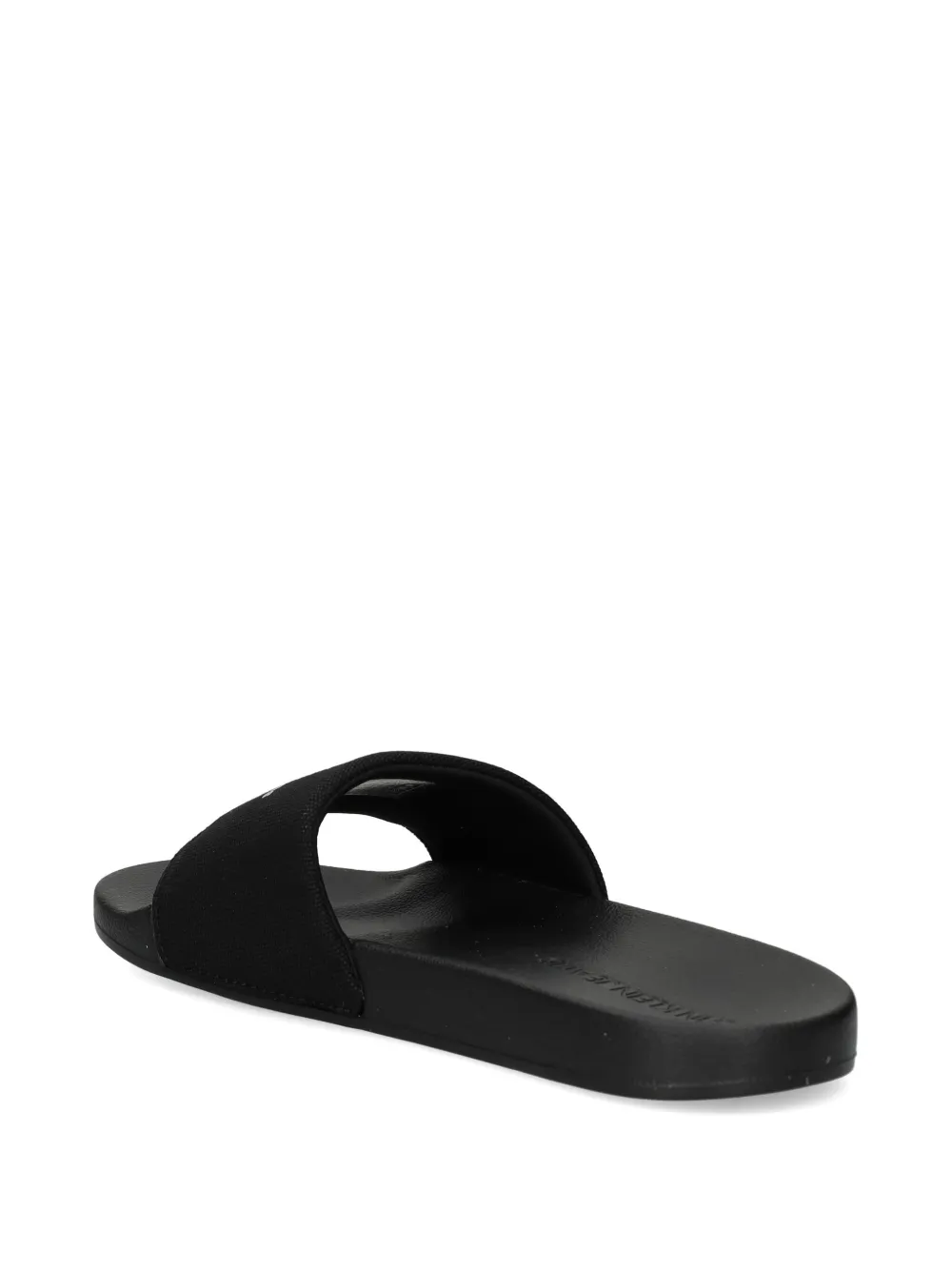 Calvin Klein Jeans logo-print slides Black