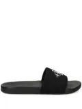 Calvin Klein Jeans logo-embellished canvas slides - Black