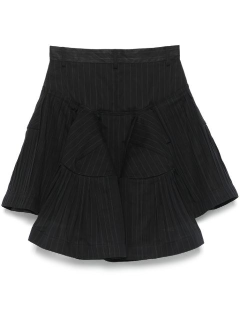 sacai pinstriped mini skirt