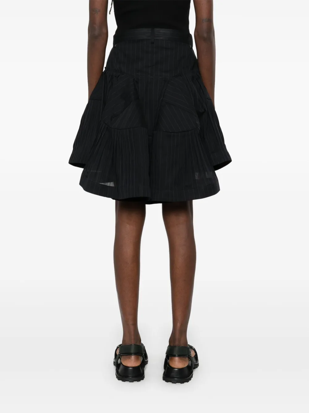 sacai Mini-rok met krijtstreep Zwart