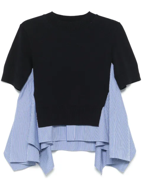 sacai flared T-shirt