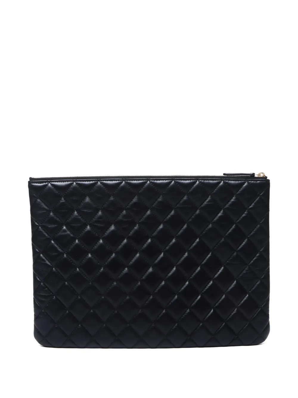 CHANEL Pre-Owned 2016-2017 O-Case clutch met CC logo - Zwart