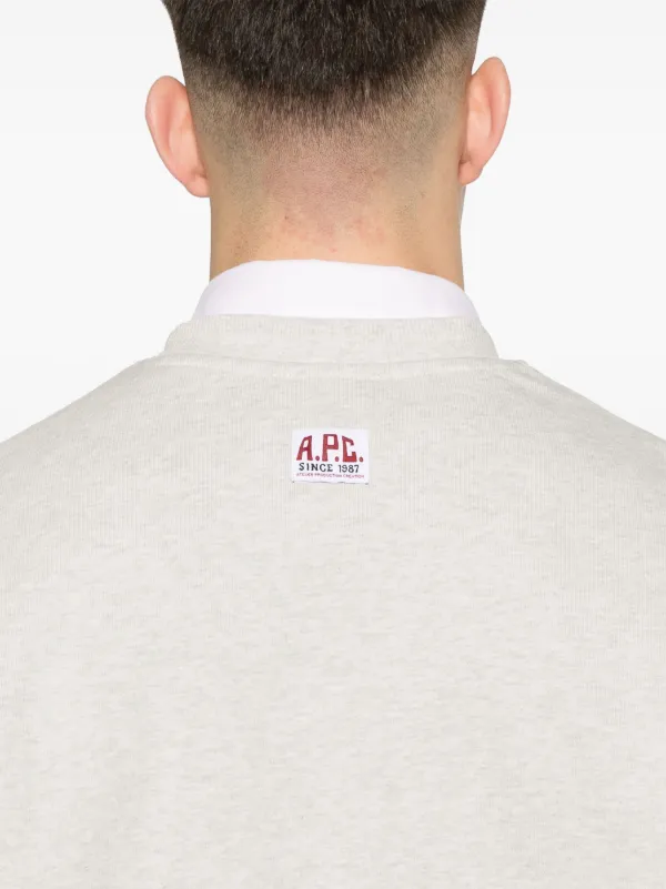 【関税込み】A.P.C. グレー Label H スウェットシャツ A.P.C.のグレー Label H スウェットシャツがセール中