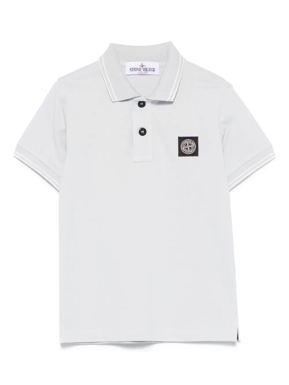 Stone Island Junior Poloshirt met Compass-logopatch Blauw