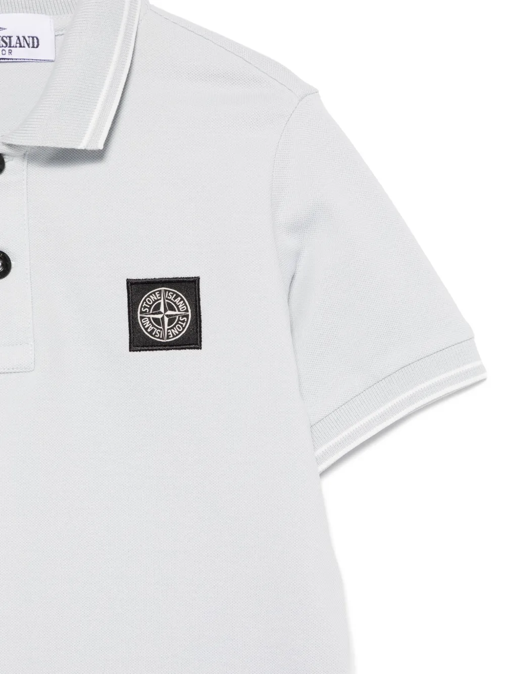 Stone Island Junior Poloshirt met Compass-logopatch Blauw