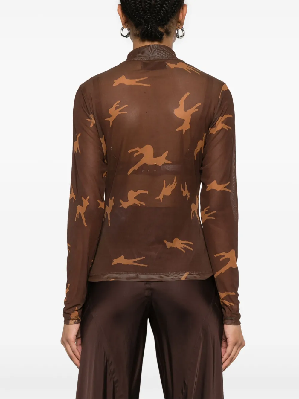 Vivienne Westwood T-shirt met print Bruin