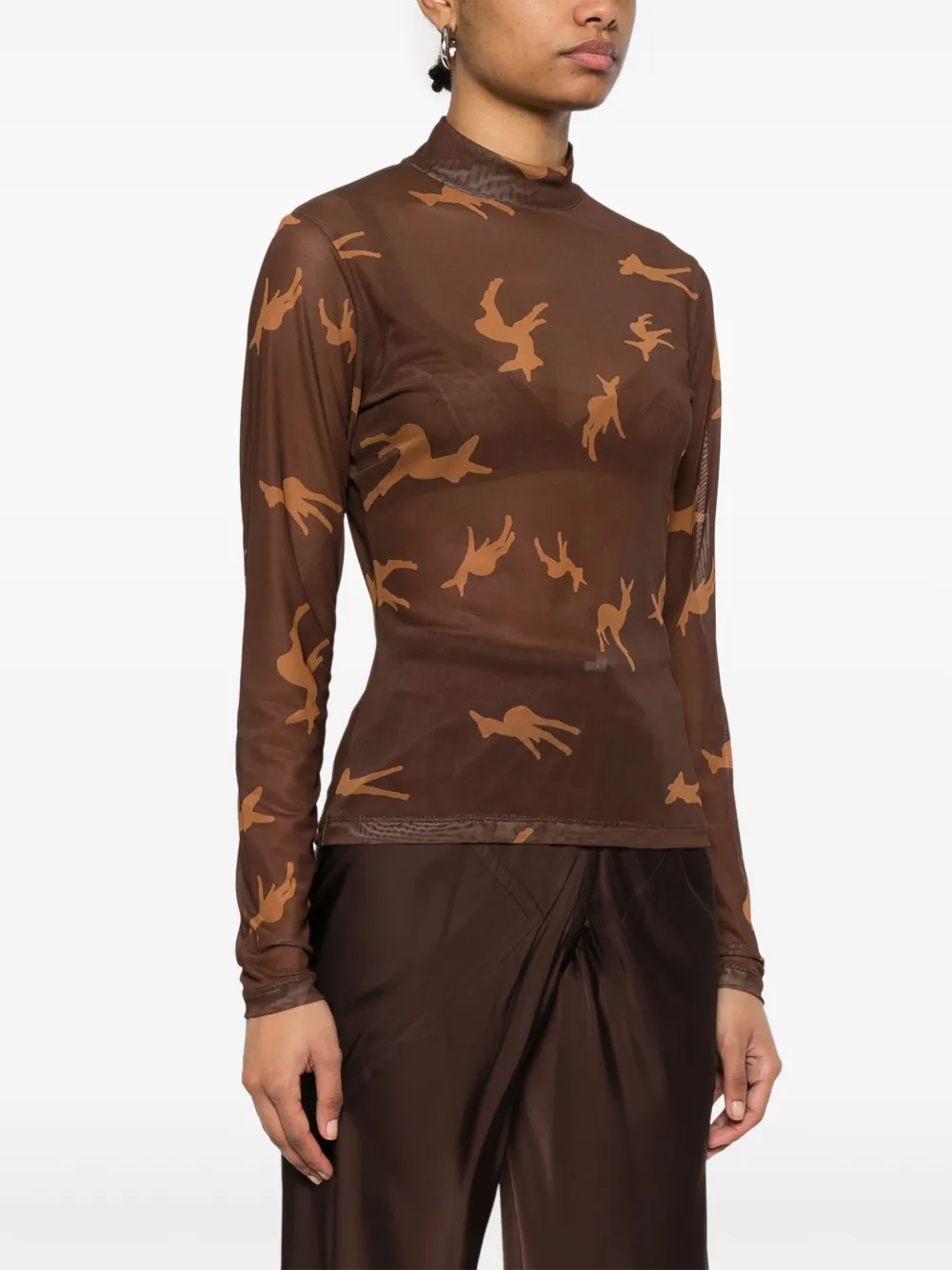 Vivienne Westwood T-shirt met print Bruin
