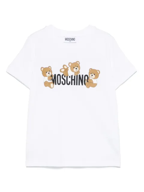 Moschino Kids 로고 프린트 티셔츠