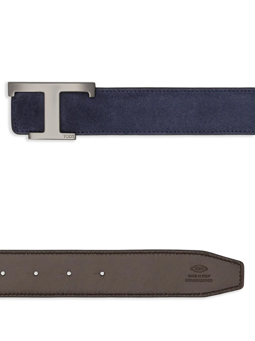 Tod's logo-buckle belt - Blauw