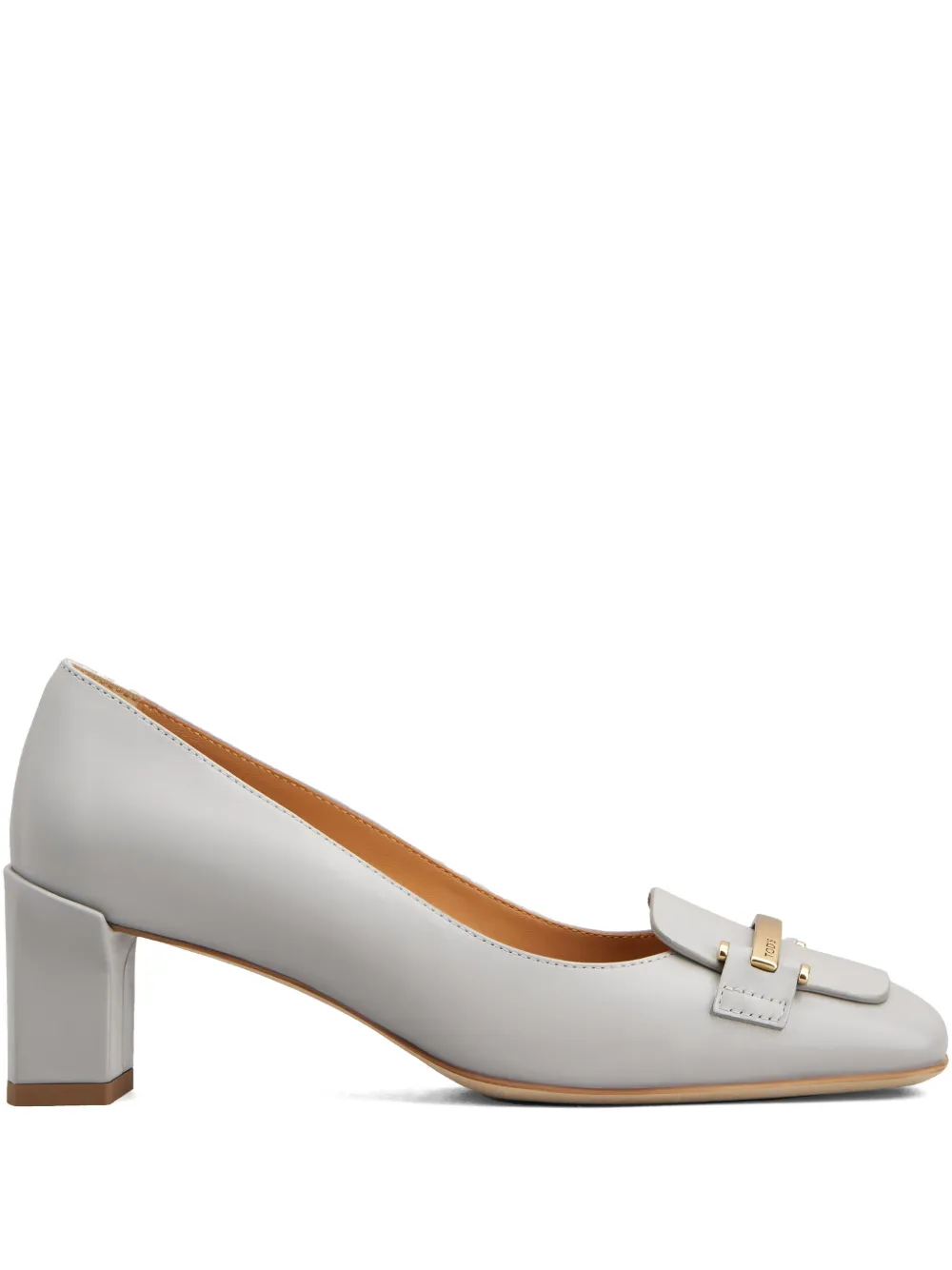 Tod's Pumps in pelle con tacco largo 50mm | grigio | Image 1