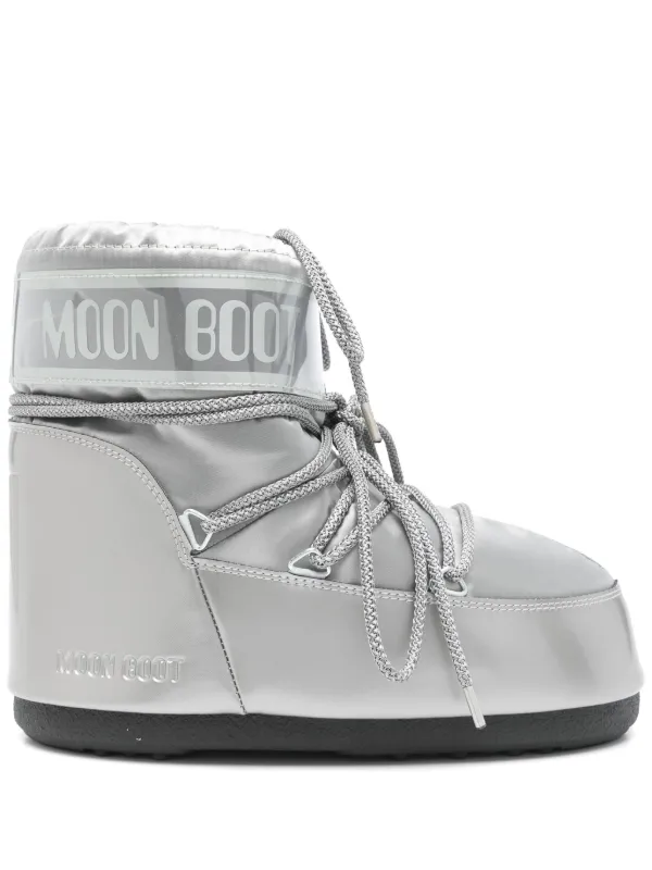 Moon Boot Icon Low Glance Ankle Boots Grey FARFETCH MY