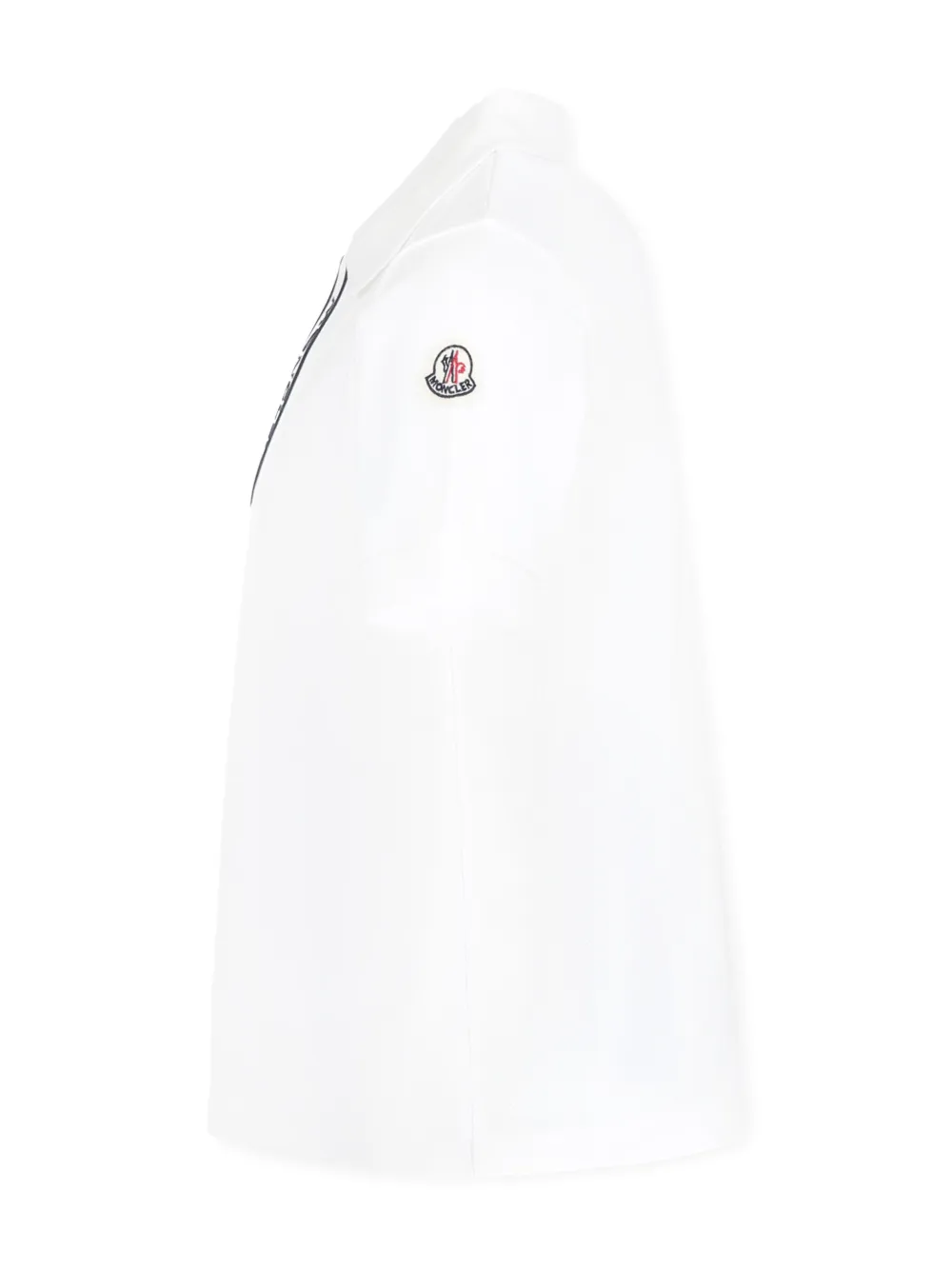 Moncler Enfant Poloshirt met logo Wit