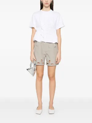 ショートパンツ COPERNI Women Shorts  Burmudas COPP40836 BEI Beige Hemp Bermuda Shorts - Beige | COOSH