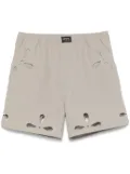 Coperni petal-embroidered cut-out shorts - Neutrals