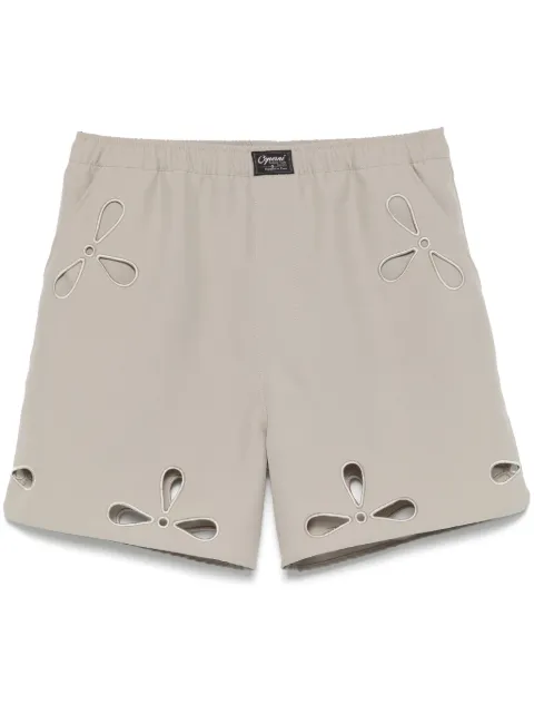 Coperni shorts con pétalos bordados