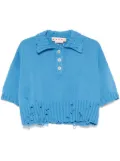 Marni cotton polo top - Blue