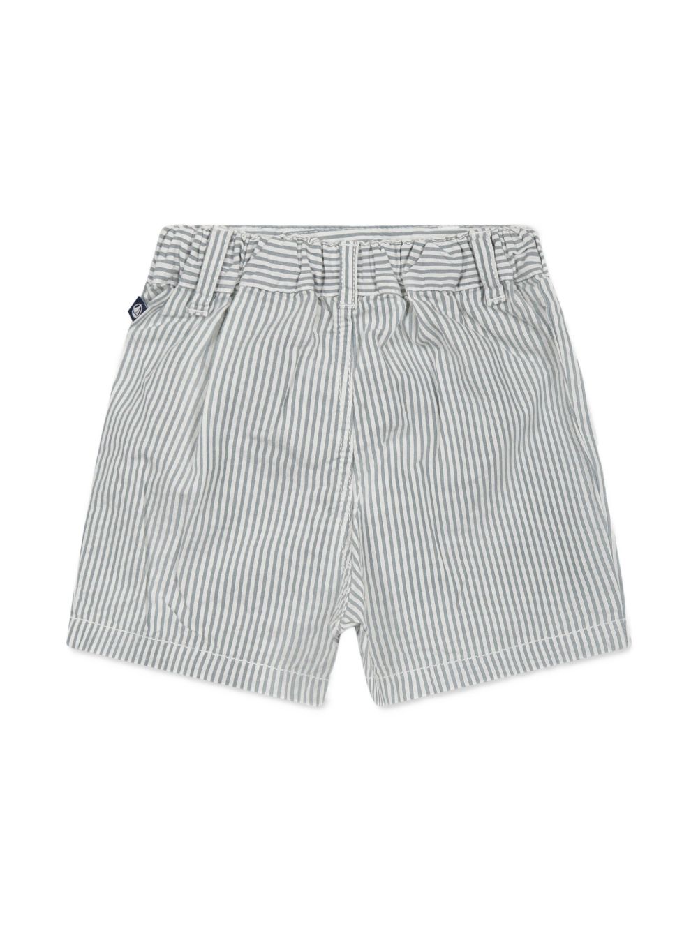 Petit Bateau Gestreepte shorts - Grijs