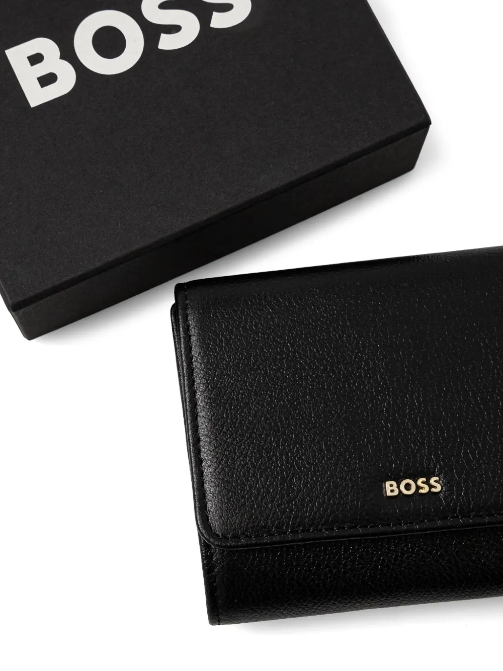BOSS Portemonnee met logo Zwart