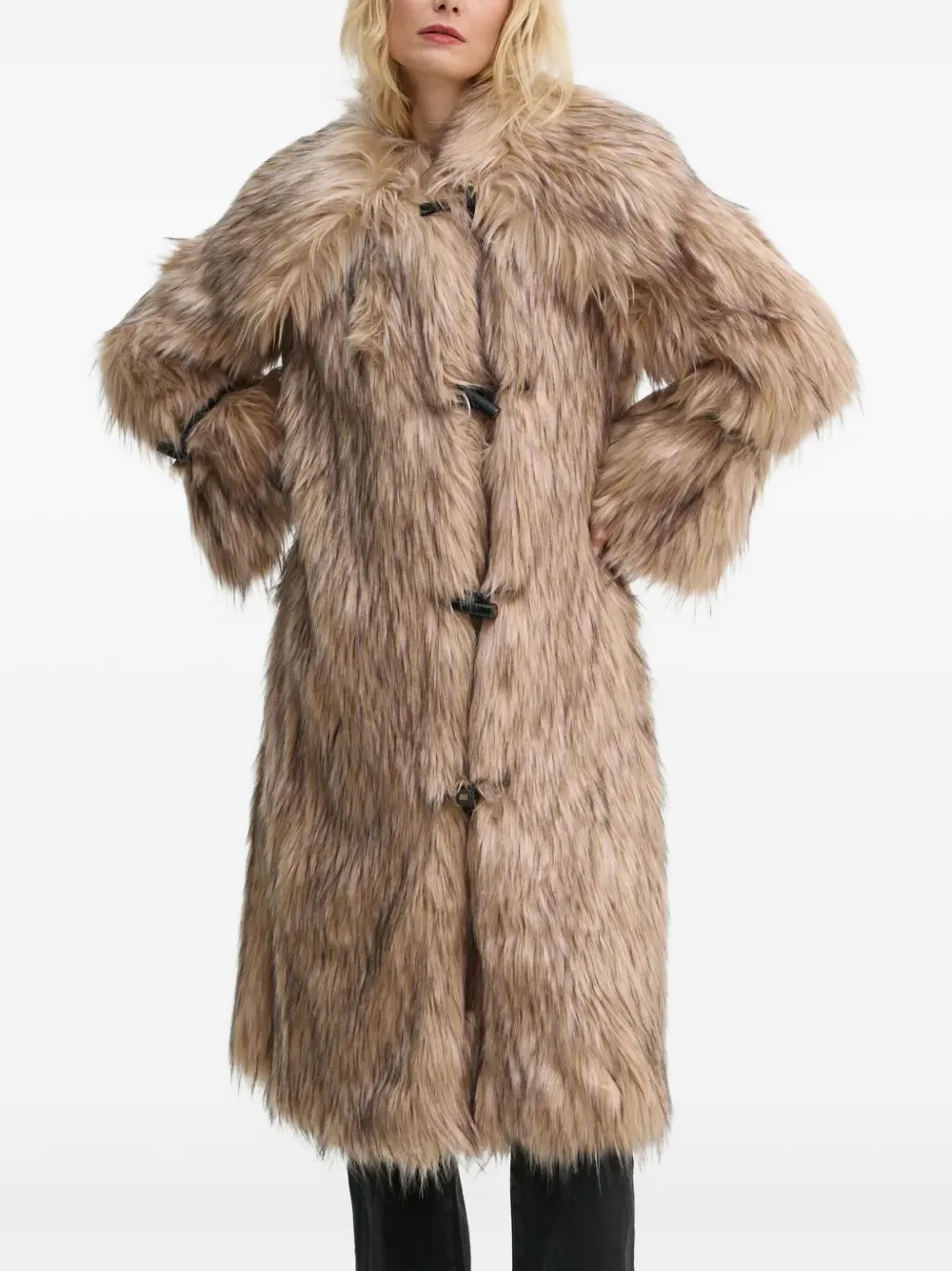 By Malene Birger Graca toggle faux-fur coat - Toni neutri