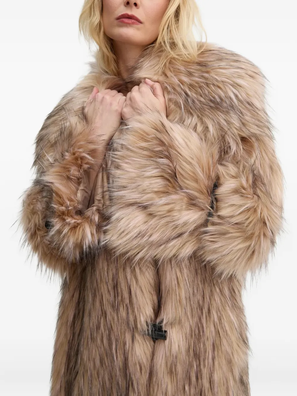 By Malene Birger Graca jas van imitatiebont Beige