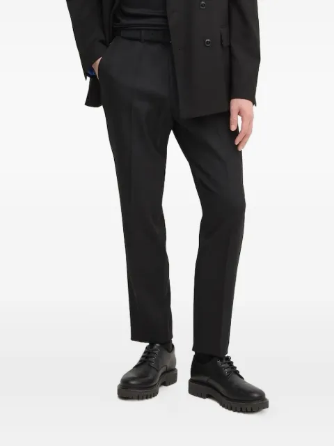 BOSS pantalon de costume à plis marqués