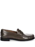 BOSS leather loafers - Brown