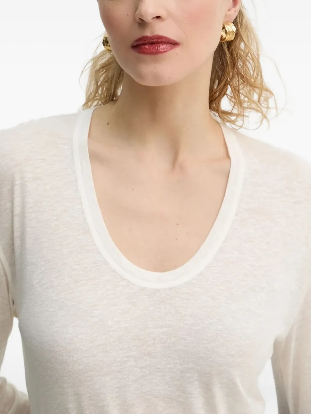 By Malene Birger Top met lange mouwen Wit
