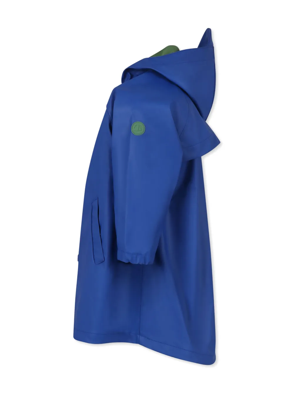Petit Bateau Hooded Raincoat In Blue