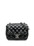CHANEL Pre-Owned 2014 Mini Square Classic Patent Single Flap crossbody bag - Black
