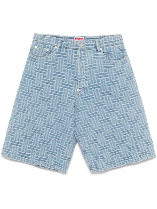 Kenzo short en jean - Bleu - Kenzo - Modalova