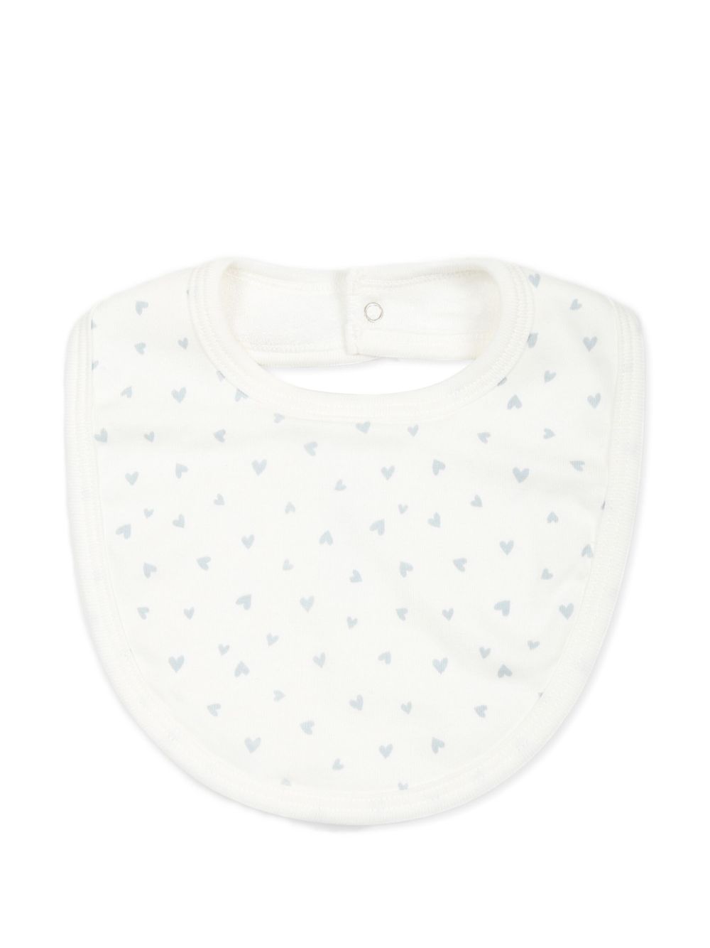 Petit Bateau Twee katoenen slabbetjes - Wit