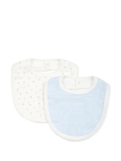 Petit Bateau Set di 2 bavaglini in cotone