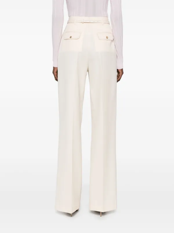 パンツ ELISABETTA FRANCHI Women Straight Pants PAT7151 DN9 MARE BUR Elisabetta Franchi Wool Trousers | Neutrals | FARFETCH