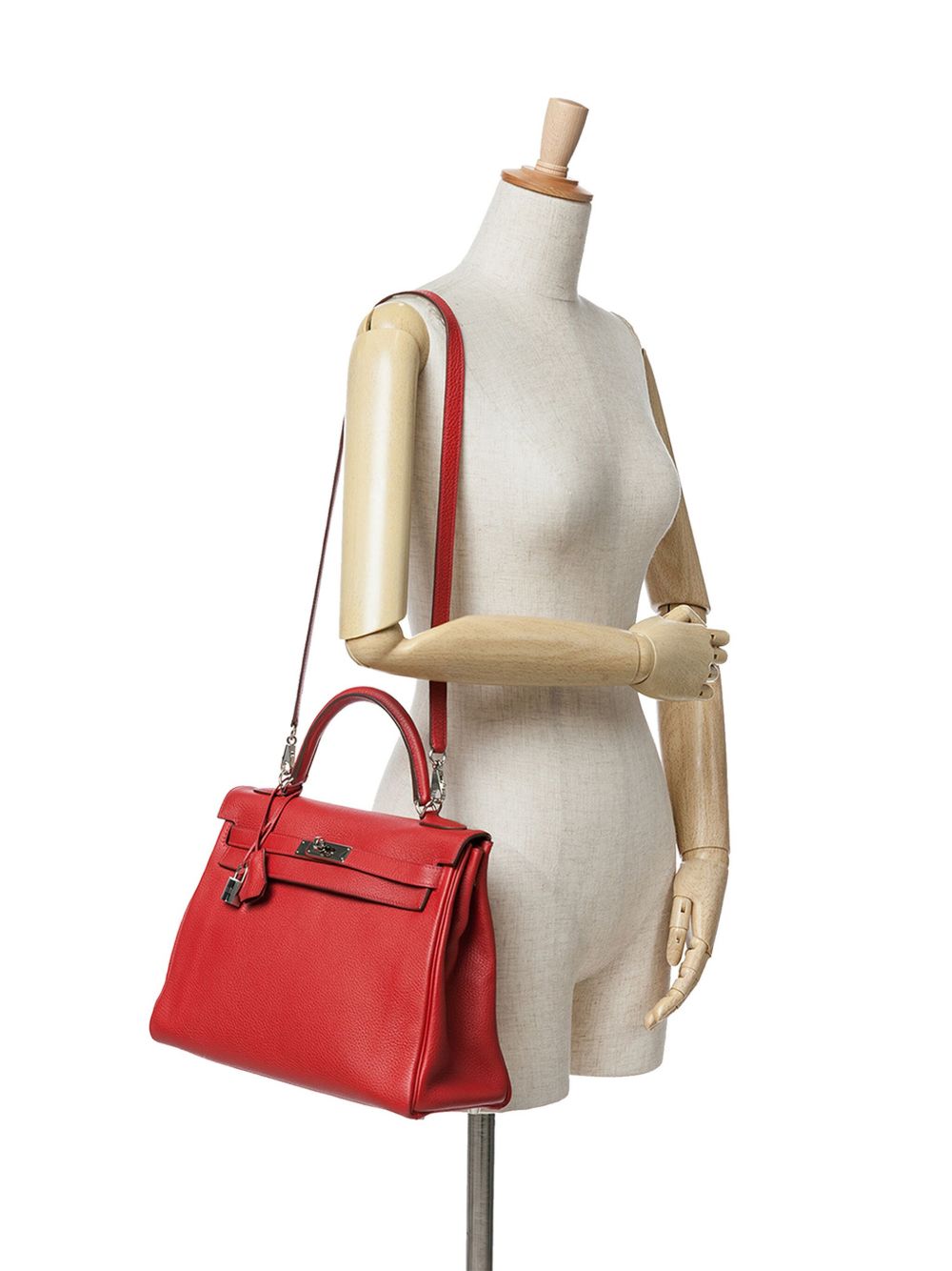 Hermès Pre-Owned 2015 Togo Kelly II Retourne 32 boekentas - Rood