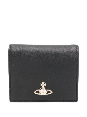 【Vivienne Westwood】Women Grain Leather Zip-Around Wallet Vivienne Westwood Wallets & Purses for Women | FARFETCH