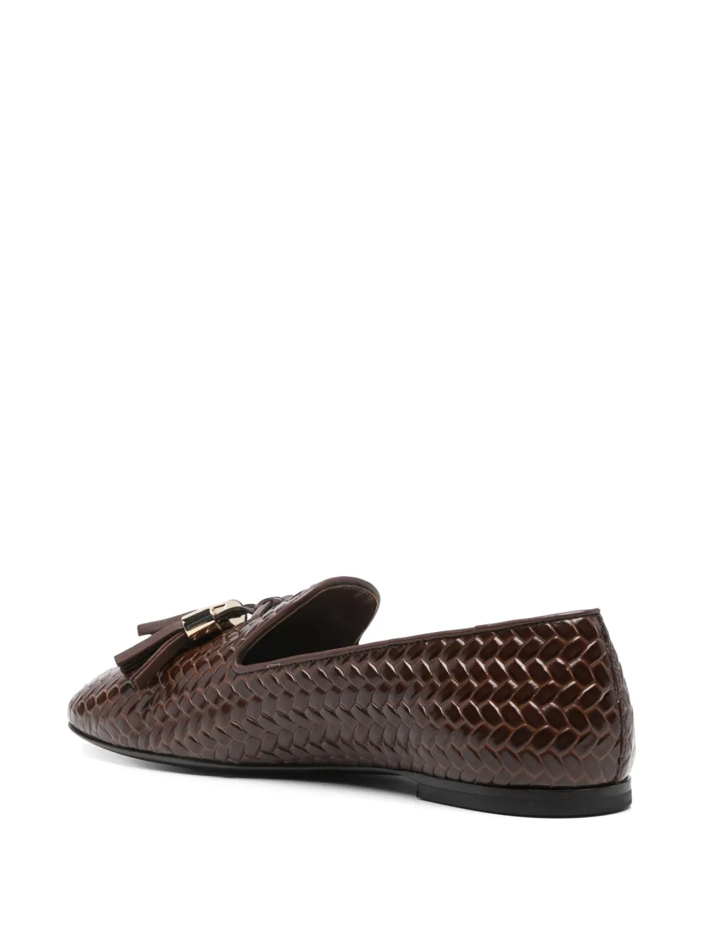 Giuseppe Zanotti Loafers met GZ-weving Bruin