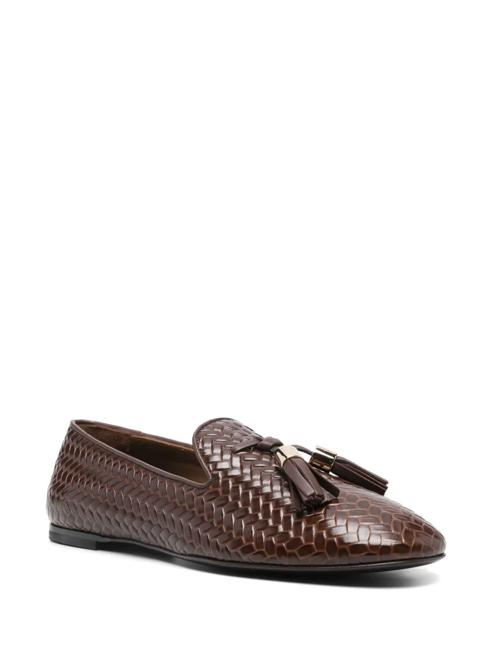 Giuseppe Zanotti Loafers met GZ-weving - Bruin