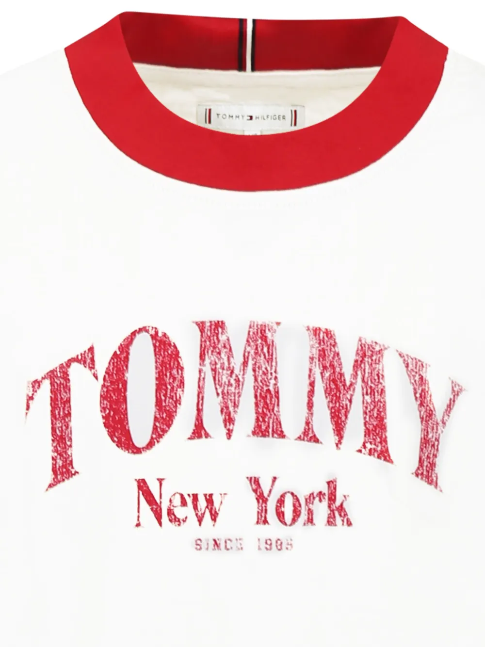 Tommy Hilfiger Junior T-shirt met logoprint Wit