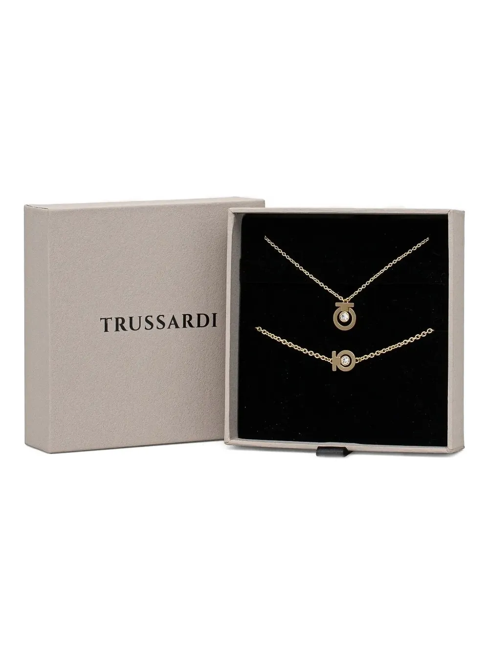 Trussardi crystal-embellished necklace | Gold | Image 1